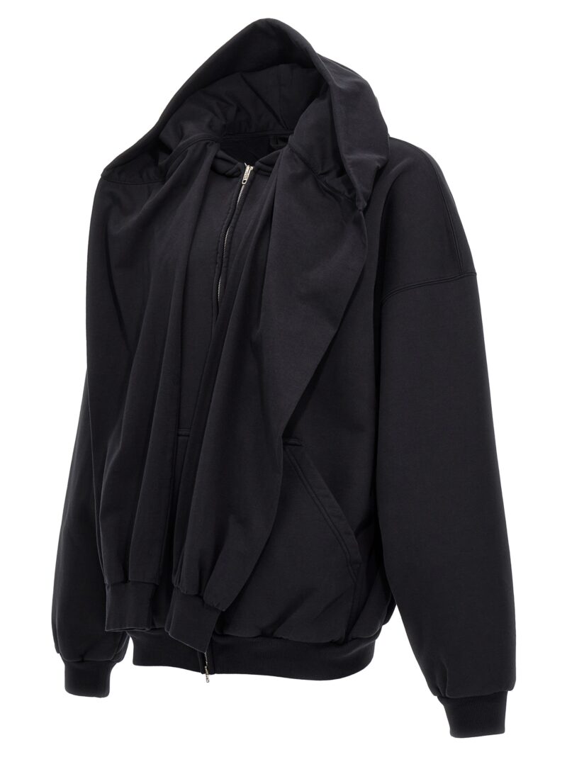 'Incognito' hoodie Man BALENCIAGA Black