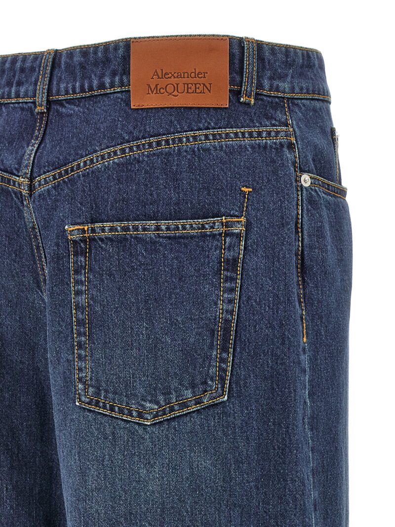 Denim jeans 100% cotton ALEXANDER MCQUEEN Blue