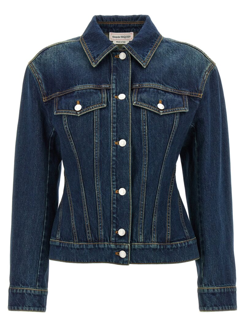 Denim jacket ALEXANDER MCQUEEN Blue