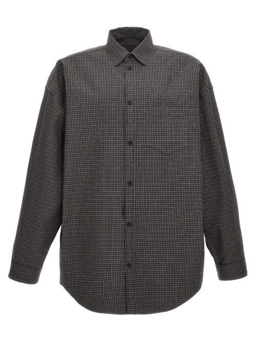 Checkered overshirt BALENCIAGA Black