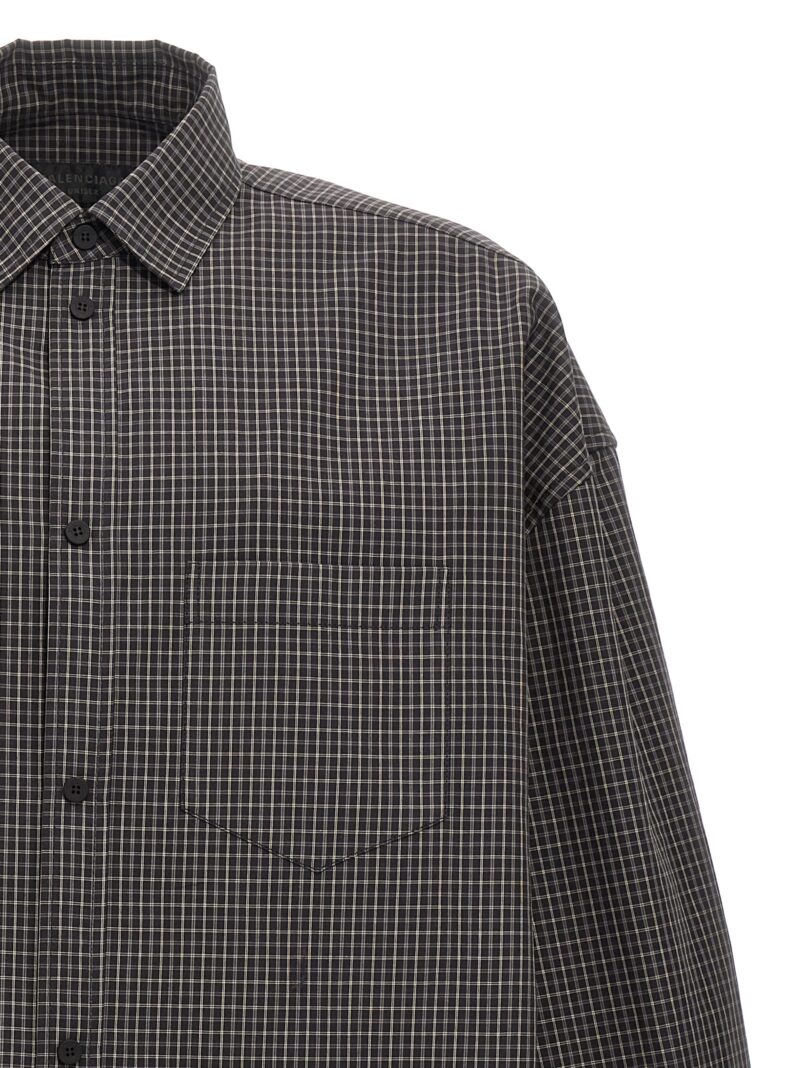 Checkered overshirt Man BALENCIAGA Black