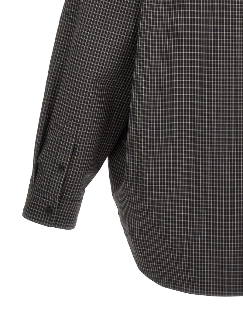 Checkered overshirt 100% cotton BALENCIAGA Black