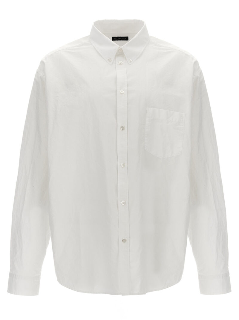 Logo print shirt BALENCIAGA White