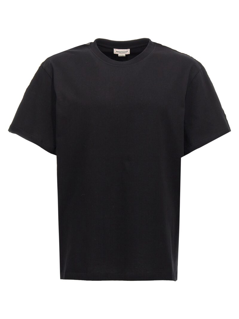 Contrast band t-shirt ALEXANDER MCQUEEN Black