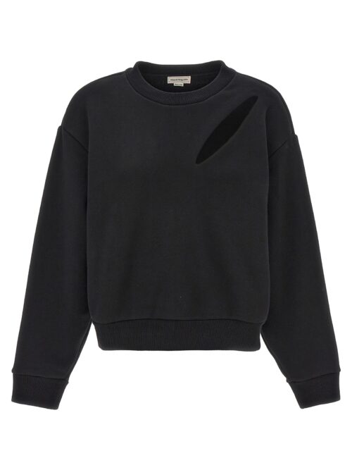 'Cut and Sew' sweatshirt ALEXANDER MCQUEEN Black