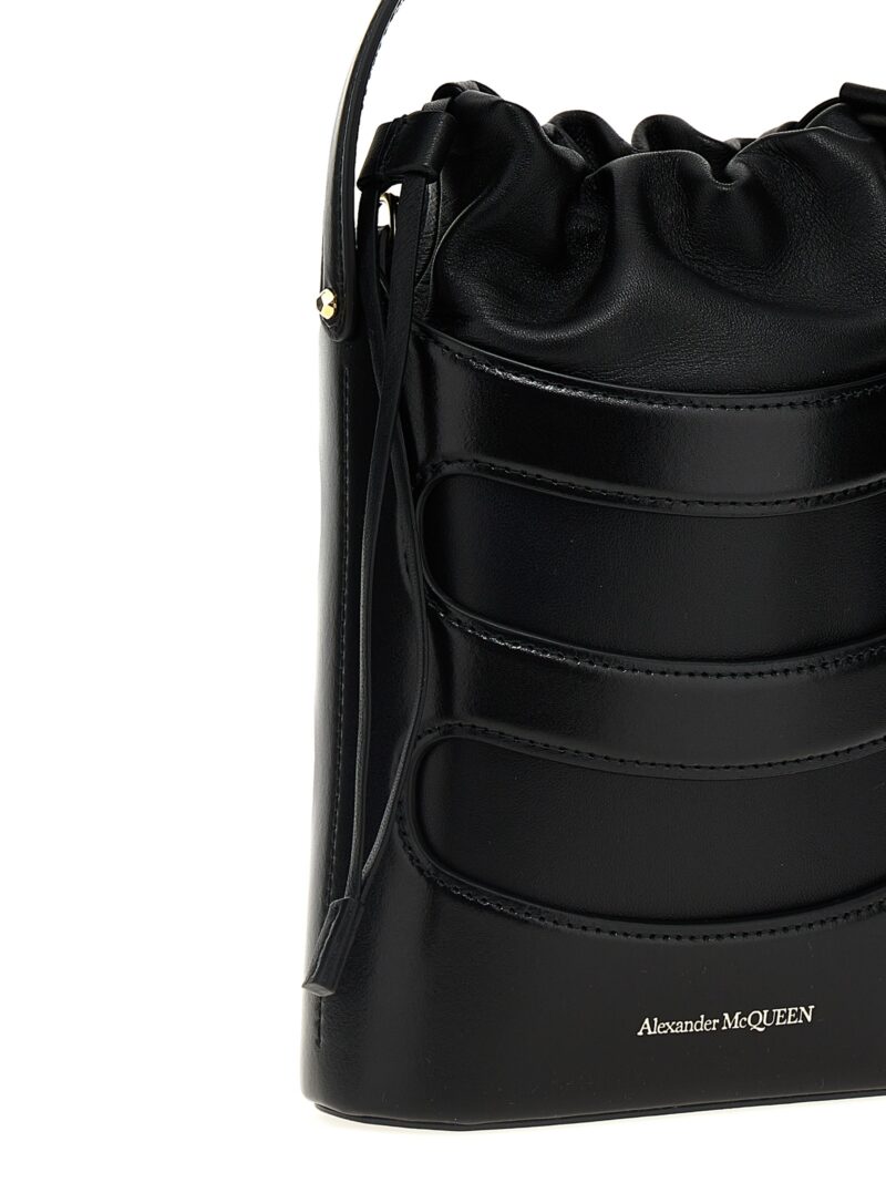 'The Rise Mini' bucket bag Woman ALEXANDER MCQUEEN Black