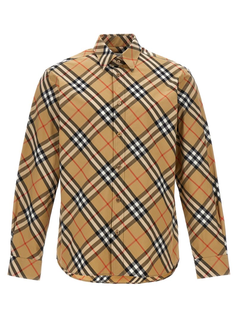 Check shirt BURBERRY Beige