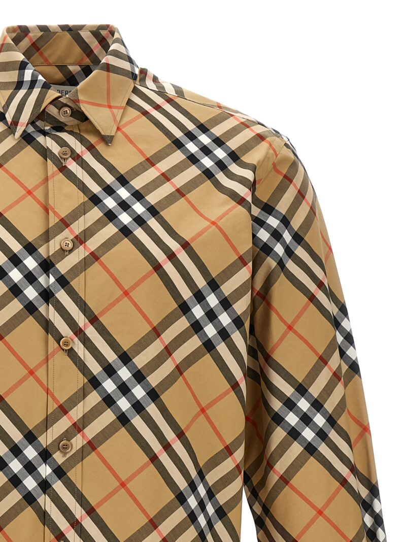 Check shirt Man BURBERRY Beige