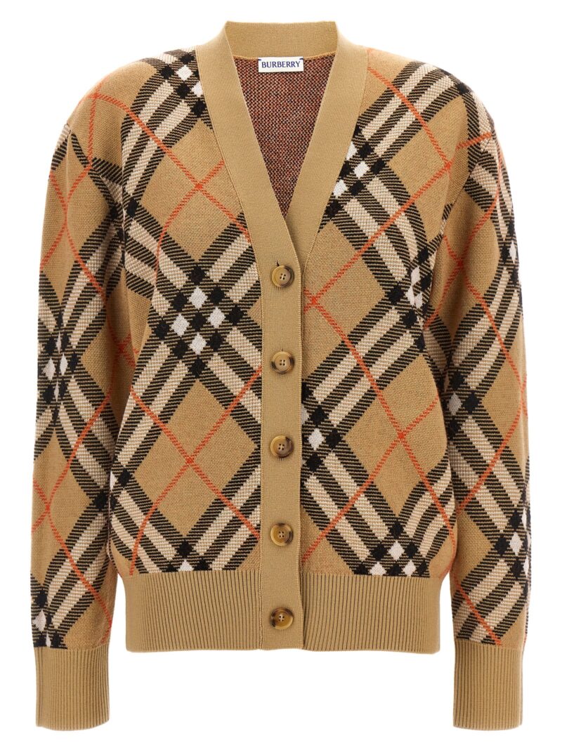 'check' cardigan BURBERRY Beige