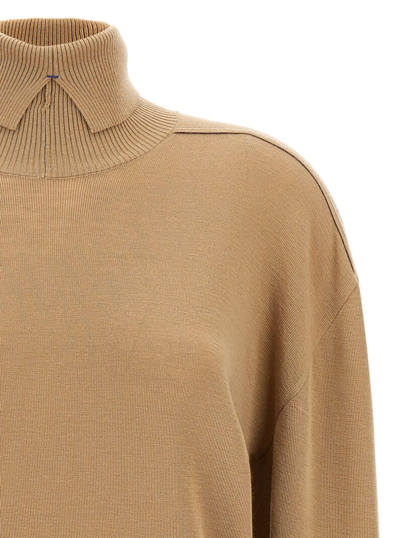 Turtle-neck sweater Woman BURBERRY Beige