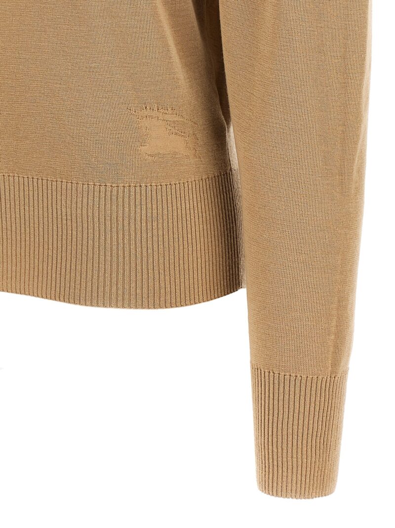 Turtle-neck sweater 100% wool BURBERRY Beige