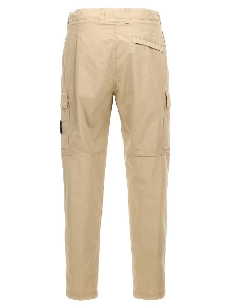 Logo patch cargo pants 811530410V0097 STONE ISLAND Beige