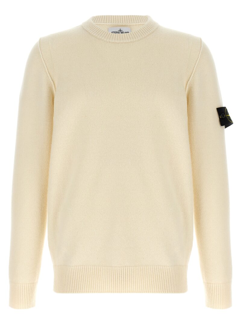 Logo patch sweater STONE ISLAND White