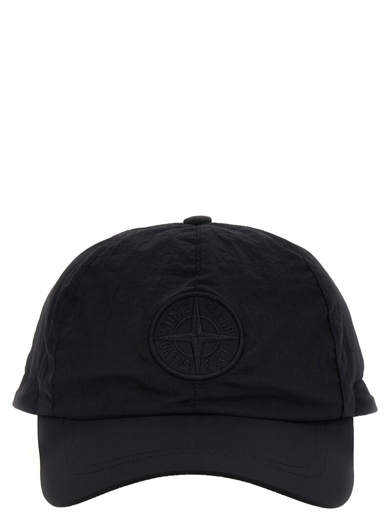 Logo cap STONE ISLAND Black