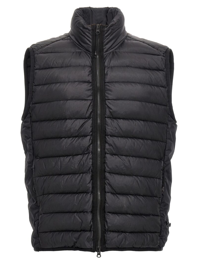 'Loom Woven Chambers R-Nylon Down-TC' vest STONE ISLAND Black