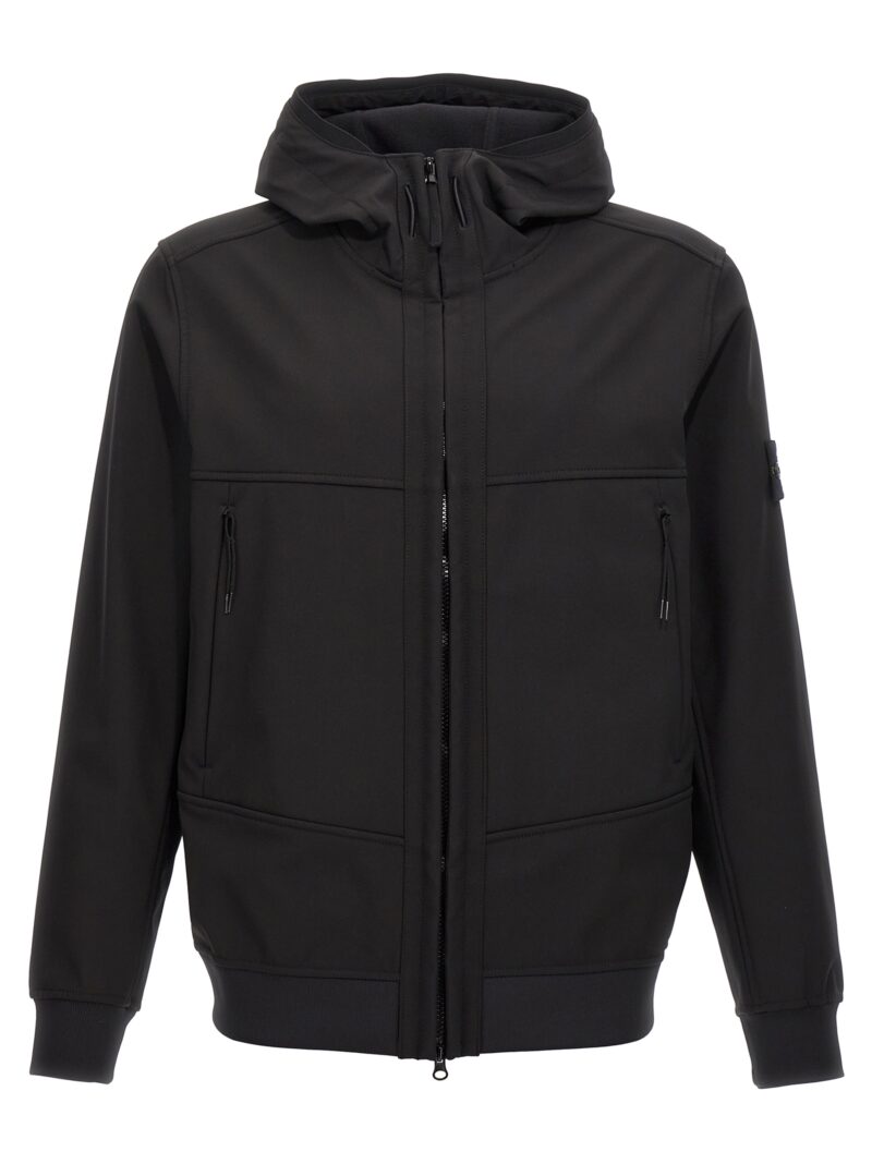 'Soft Shell-R e.dye Technology' jacket STONE ISLAND Black