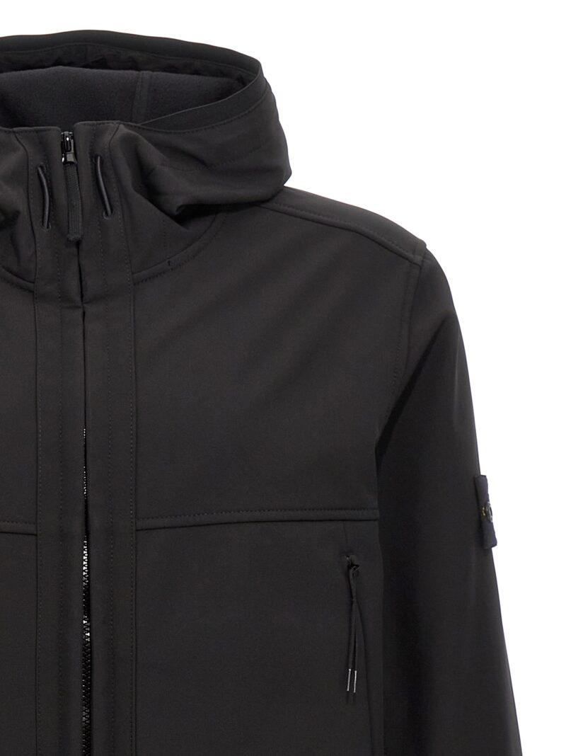 'Soft Shell-R e.dye Technology' jacket Man STONE ISLAND Black