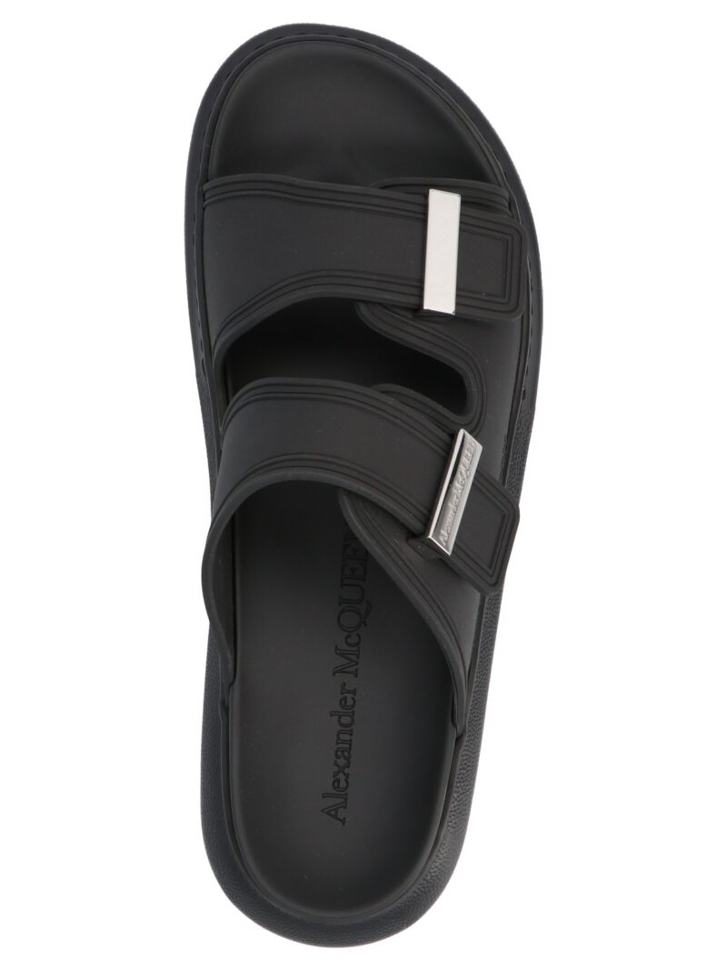 Oversize sole rubber slides Woman ALEXANDER MCQUEEN Black