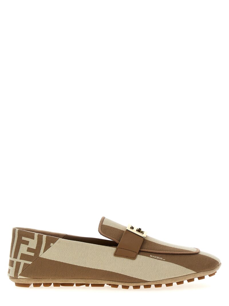 'Baguette' loafers FENDI Beige