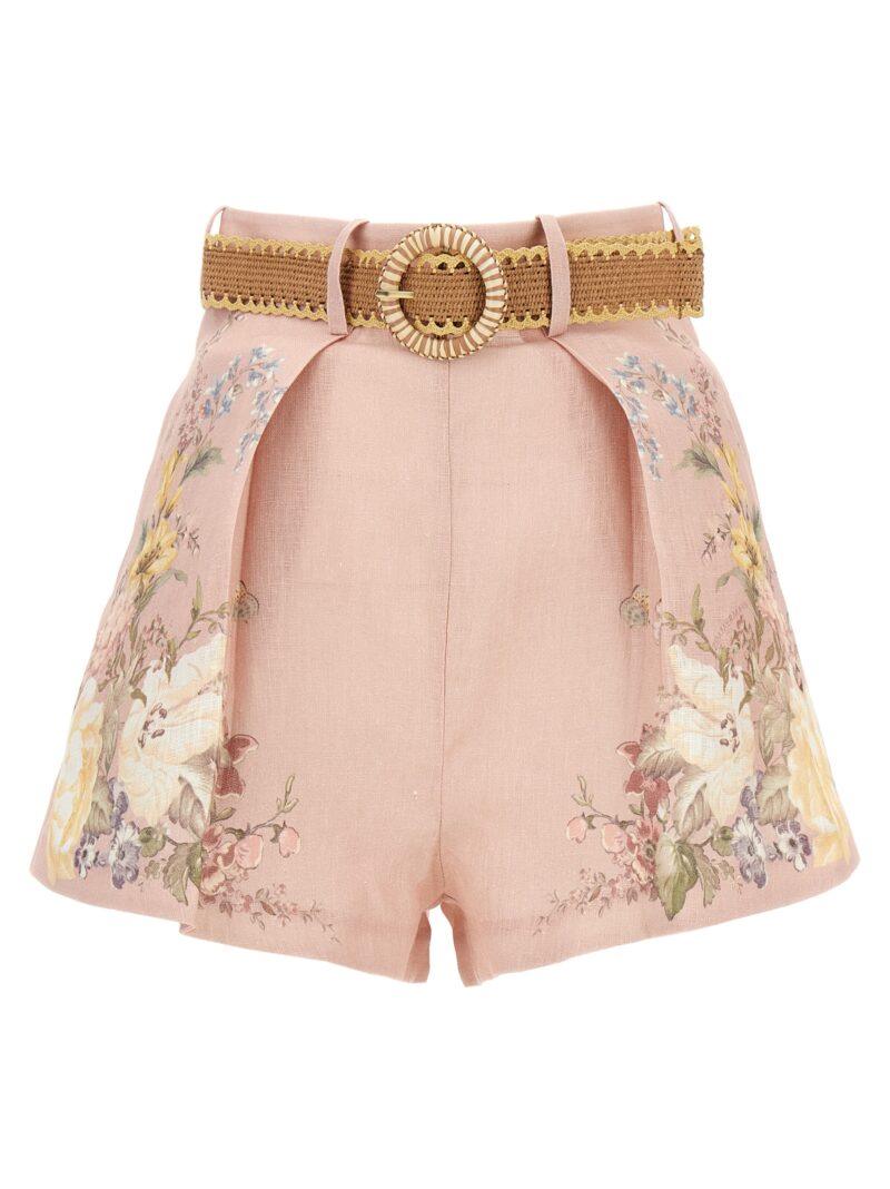 'Waverly Tuck' shorts ZIMMERMANN Pink