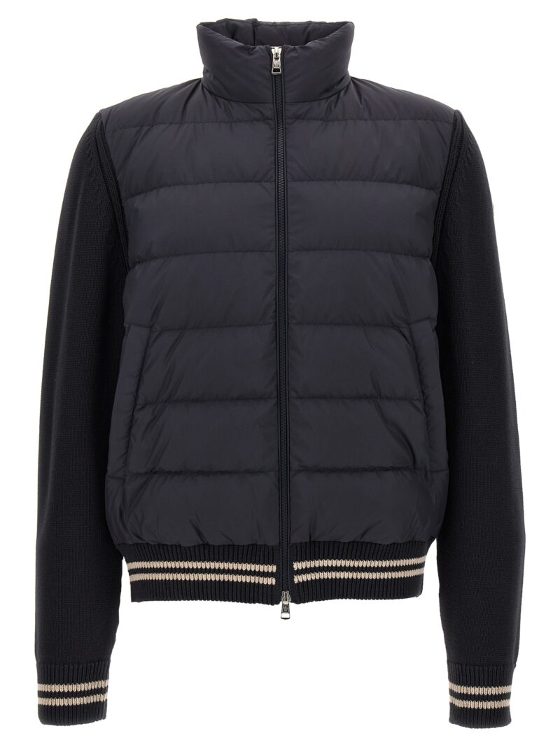 Padded cardigan MONCLER Blue