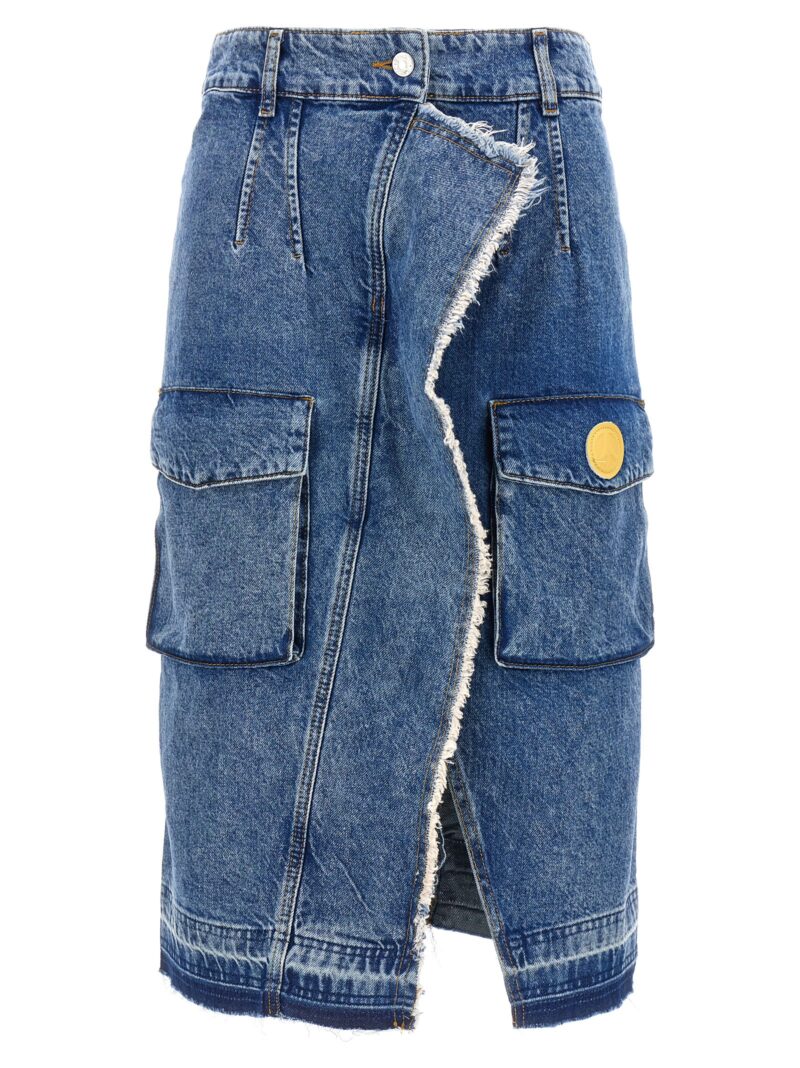 Denim skirt MO5CH1NO JEANS Light Blue