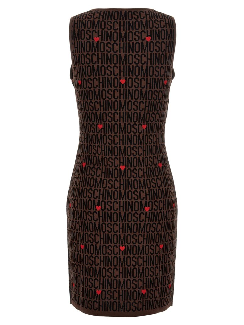 'Logo' dress A048177001103 MOSCHINO Brown