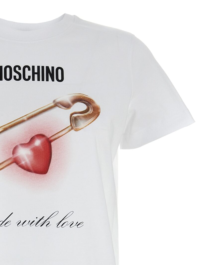 Printed T-shirt Woman MOSCHINO White