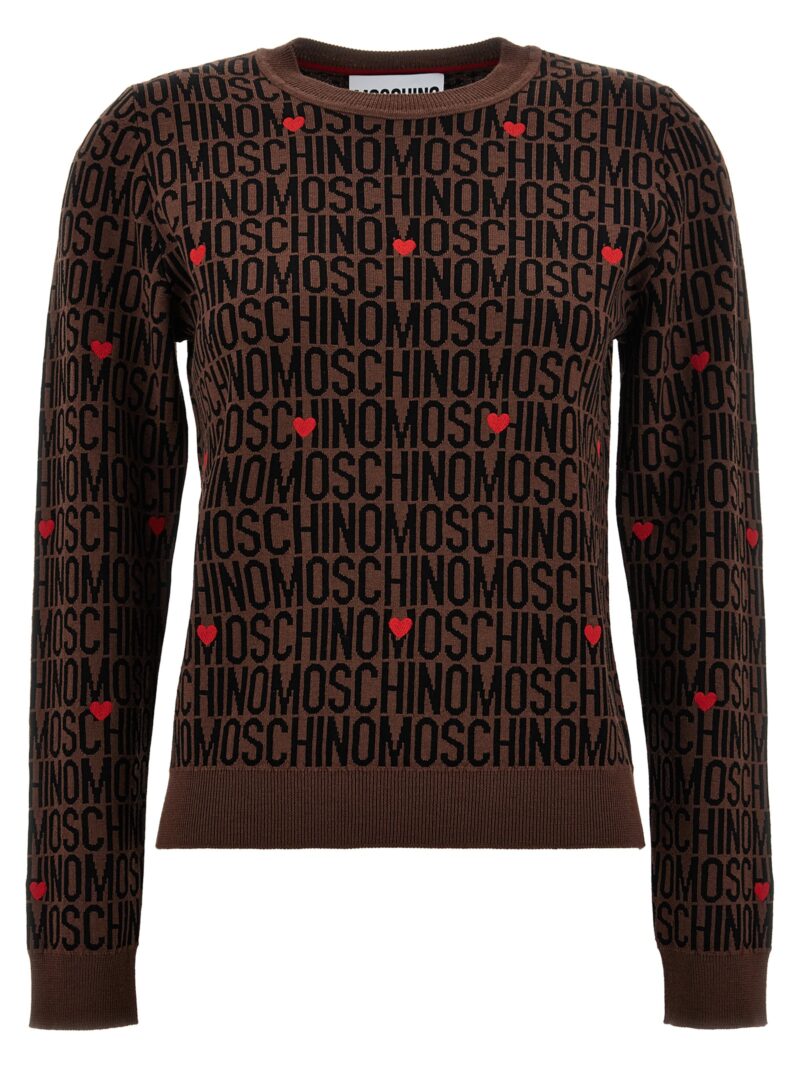 'Logo' sweater MOSCHINO Brown