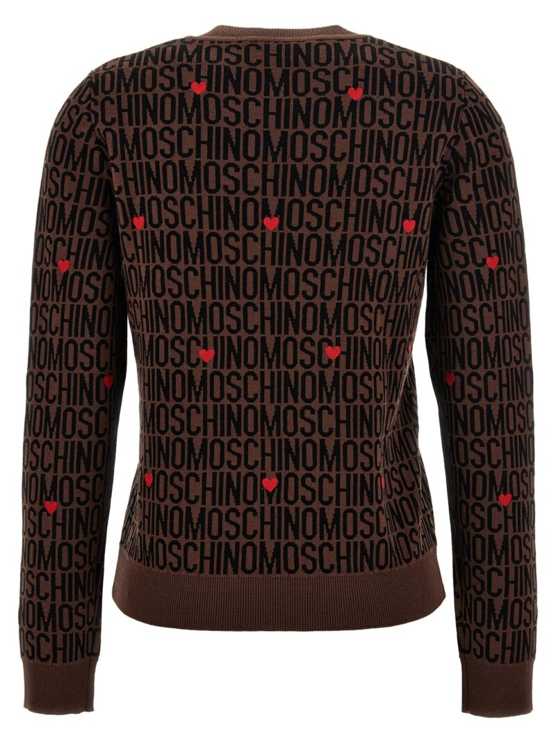 'Logo' sweater A090177001103 MOSCHINO Brown