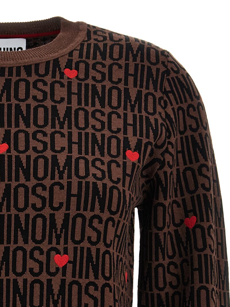 'Logo' sweater Woman MOSCHINO Brown