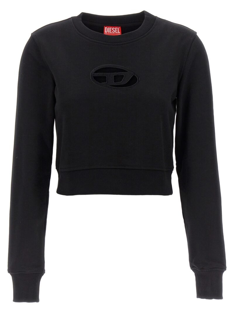 F-Slimmy cropped sweatshirt DIESEL Black