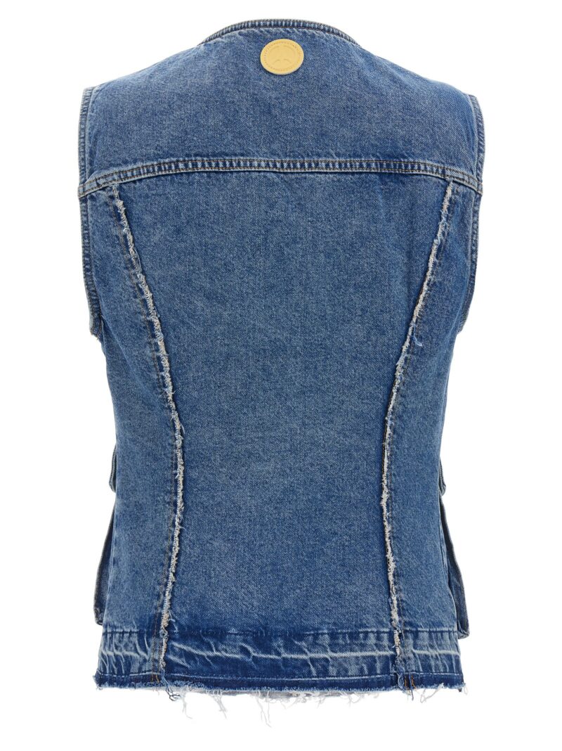 Denim vest A100182211282 MO5CH1NO JEANS Light Blue