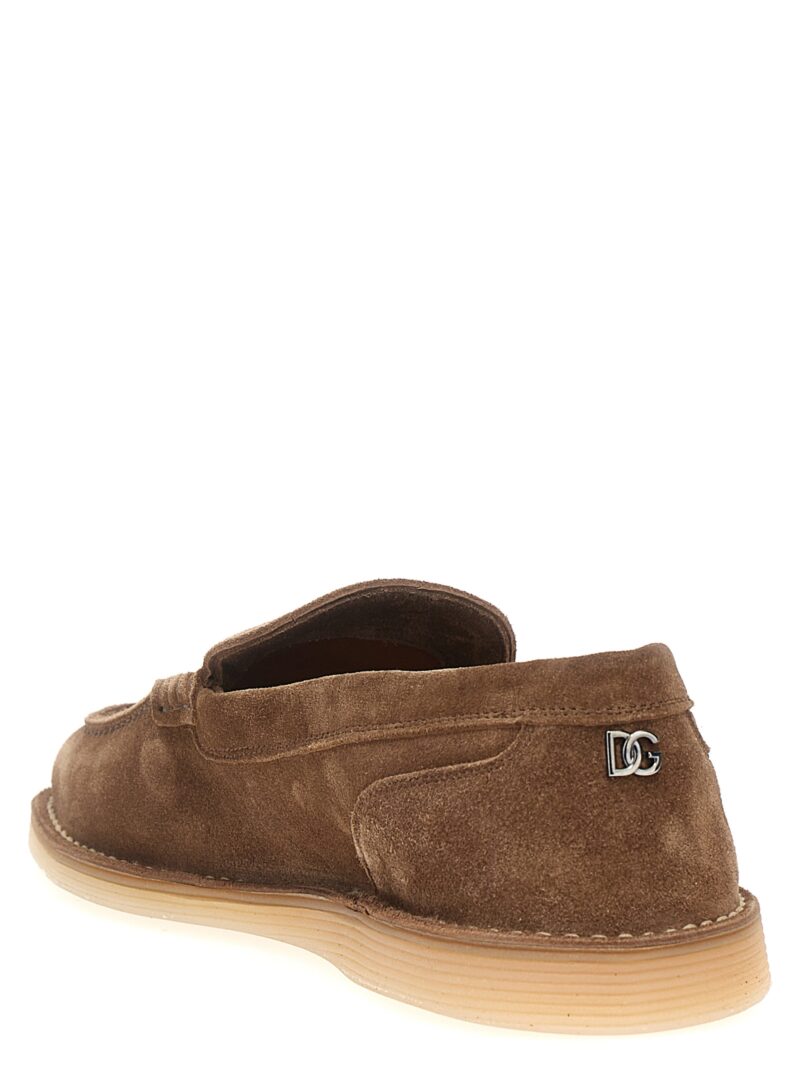 Suede loafers Man DOLCE & GABBANA Brown