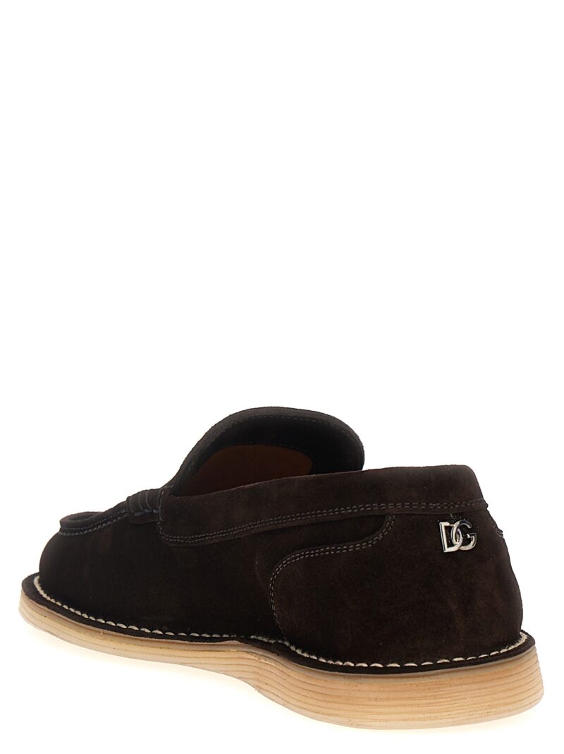 Suede loafers Man DOLCE & GABBANA Brown