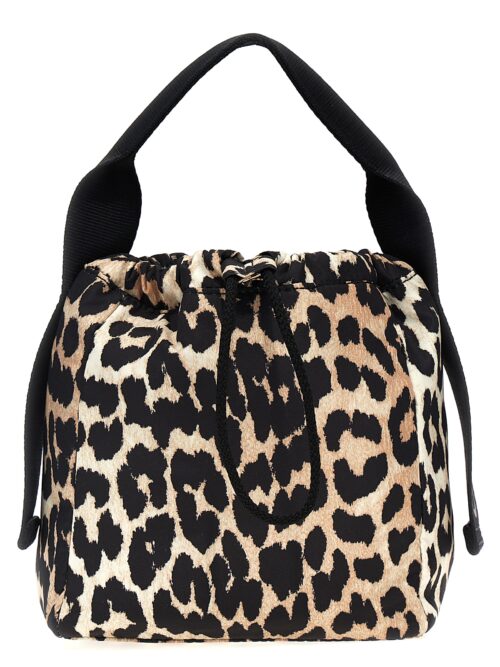 'Leopard Tech Pouch' handbag GANNI Multicolor