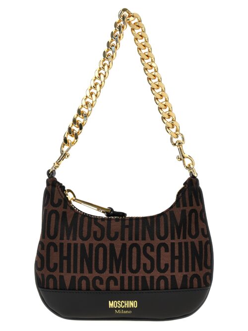 'Logo' handbag MOSCHINO Brown