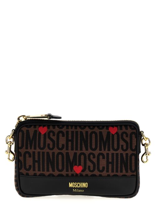 'Logo' crossbody bag MOSCHINO Brown