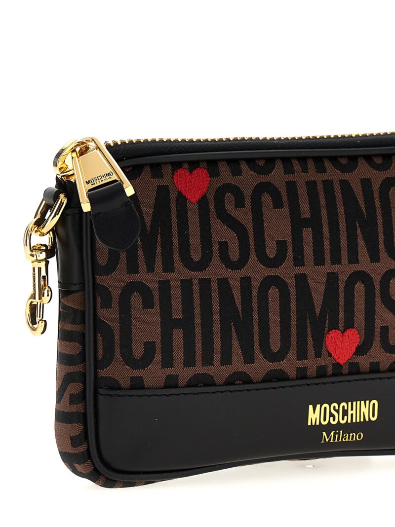 'Logo' crossbody bag Woman MOSCHINO Brown