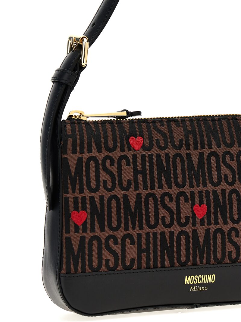 'Logo' shoulder bag Woman MOSCHINO Brown