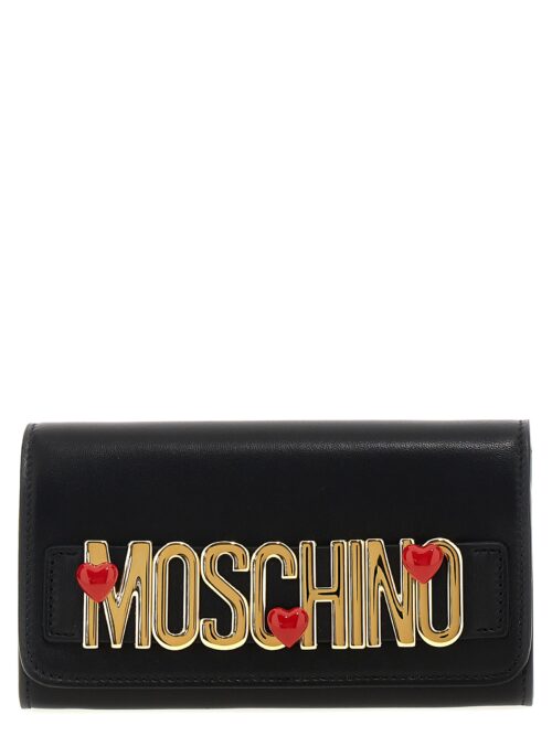 Wallet on chain logo MOSCHINO Black