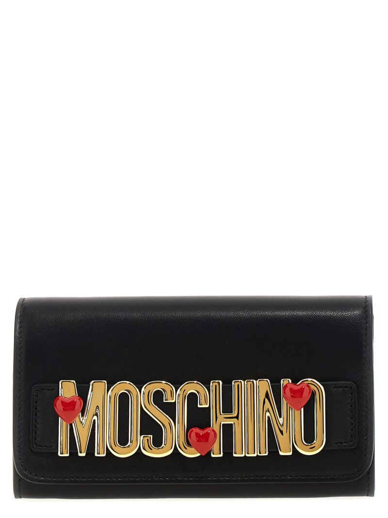 Wallet on chain logo MOSCHINO Black