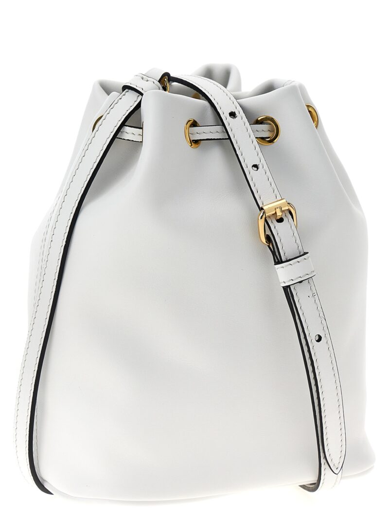 Logo bucket bag A840680011001 MOSCHINO White