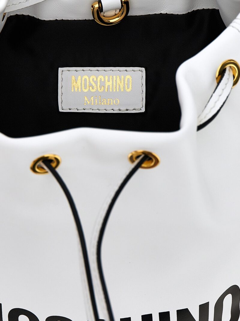 Logo bucket bag 100% vl MOSCHINO White