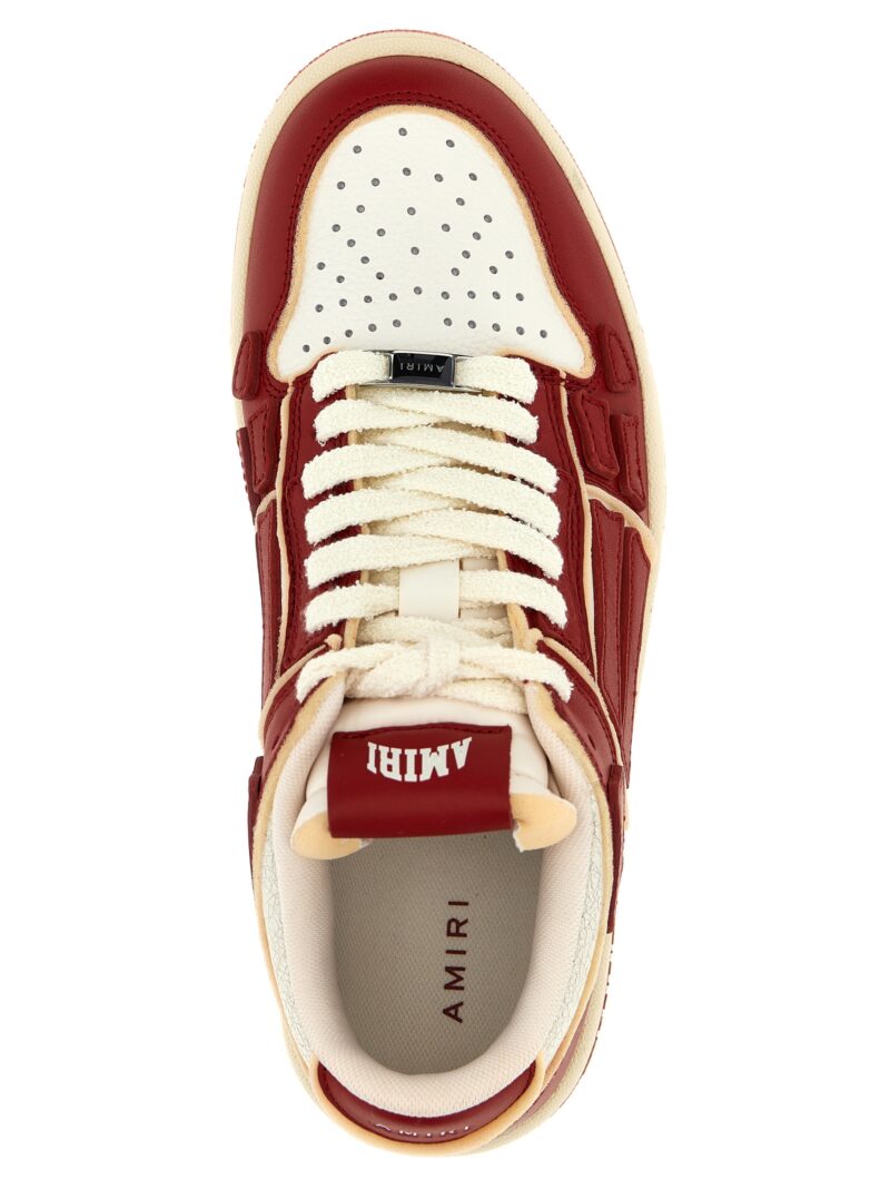 'Collegiate Skel Top Low' sneakers 100% leather AMIRI Red