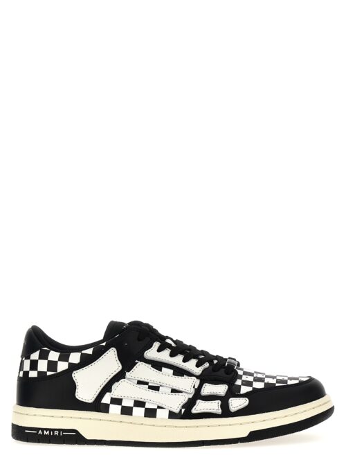 'Checkered Skel Top Low' sneakers AMIRI White/Black