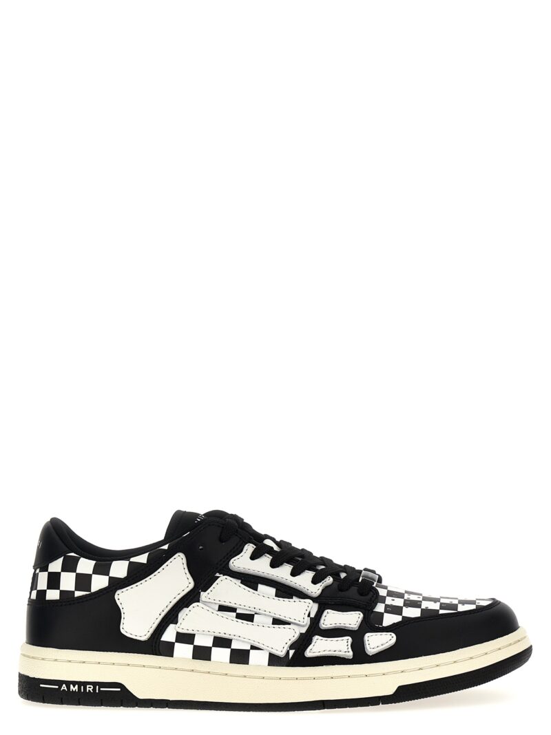 'Checkered Skel Top Low' sneakers AMIRI White/Black