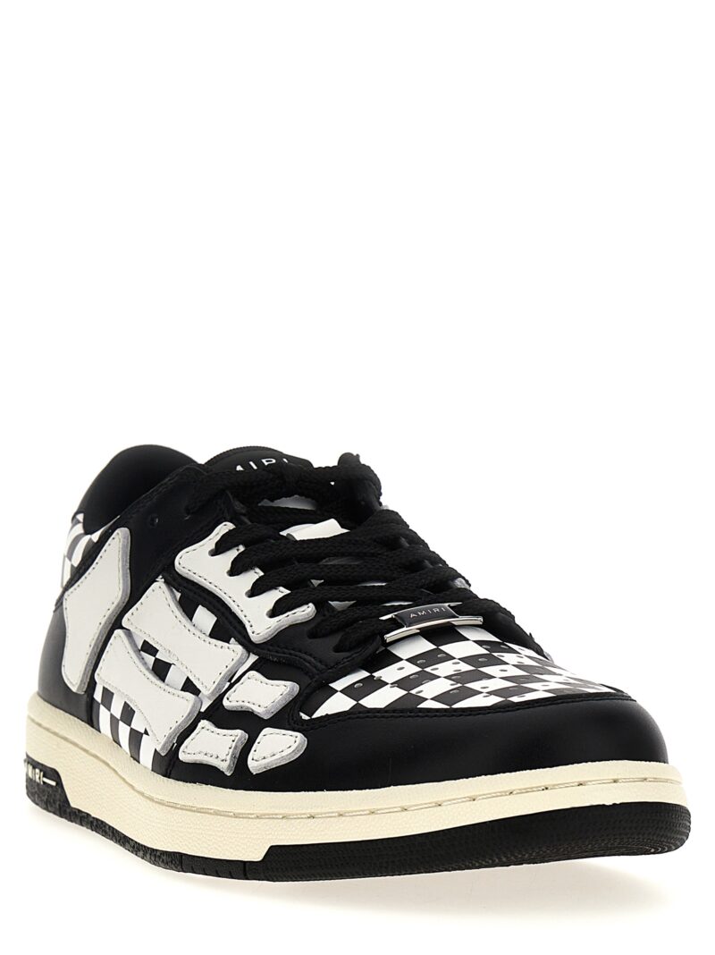 'Checkered Skel Top Low' sneakers AMFOSR1032BLACKWHITE AMIRI White/Black