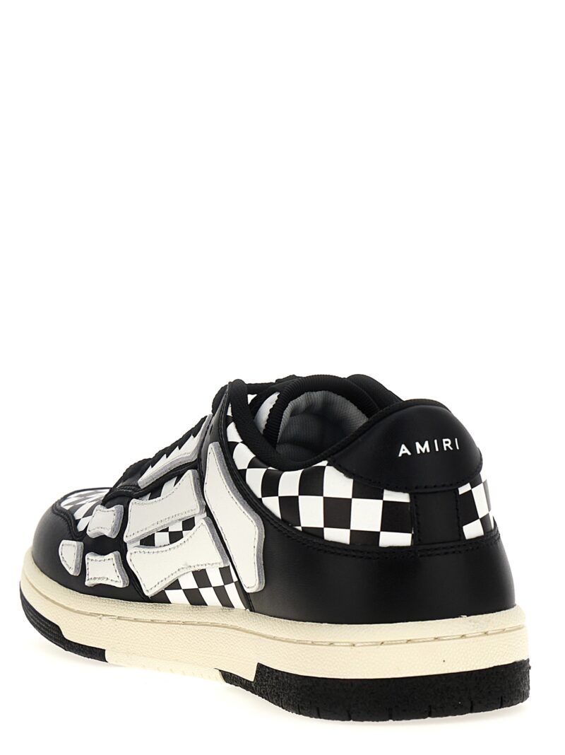 'Checkered Skel Top Low' sneakers Man AMIRI White/Black