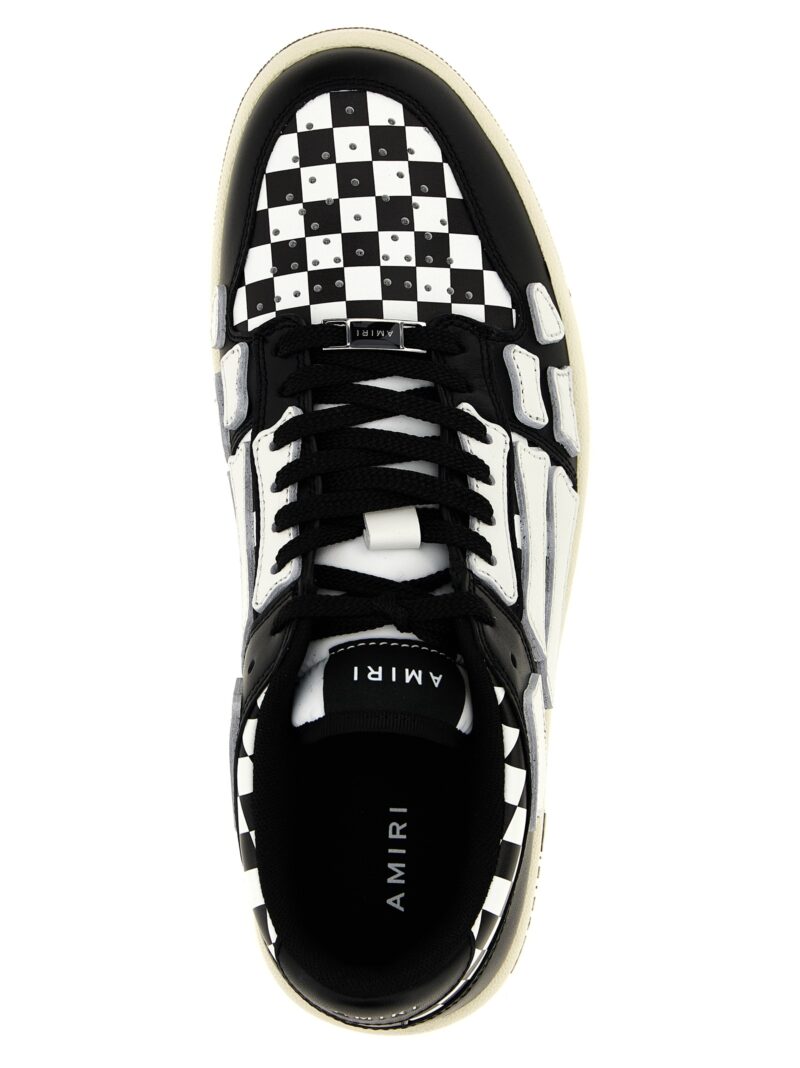 'Checkered Skel Top Low' sneakers  AMIRI White/Black